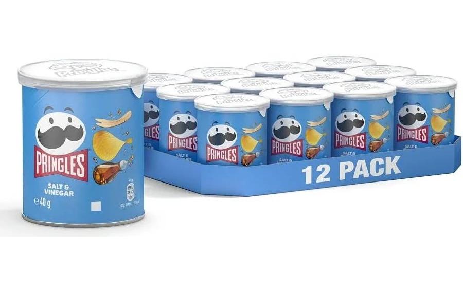 Pringles Chips au sel et au vinaigre 12 x 40 g