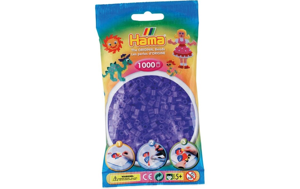 Hama Perles à repasser Midi Lilas, 1000 pièces
