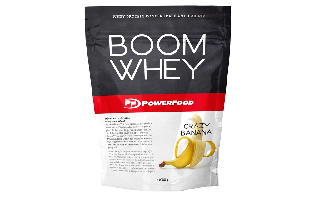 PowerFood Poudre Whey Banane 1000 g