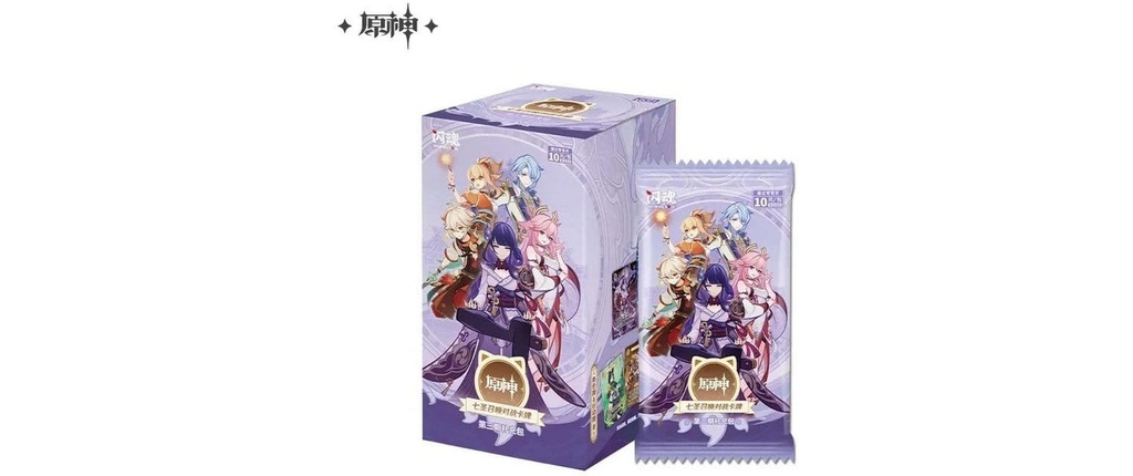 MiHoYo Jeu de cartes à collectionner série 3 Présentoir de boîtes aveugles