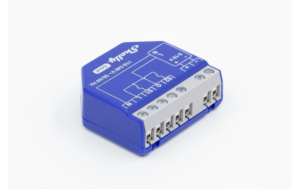 Shelly Dimmer Gen4 0/1-10 V, PM, WiFi, Bluetooth, Zigbee, Matter