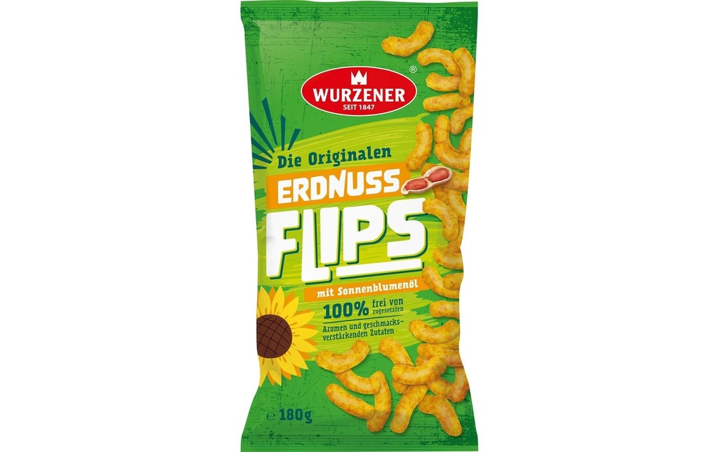 Wurzener Chips de cacahuètes Wurzener 180 g Maïs, avec huile de tournesol
