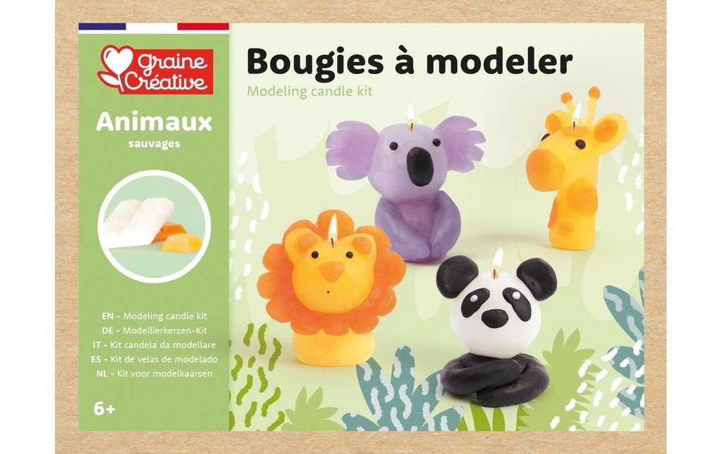 Graine Créative Graine Créative Set de Bougies de Modélisation Animaux Sauvages Animaux sauvages