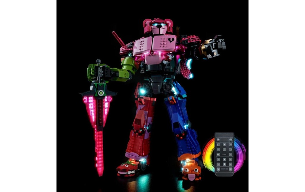 BrickBling Lumières-LED pour LEGO® 77078 Fortnite Chef Mecha