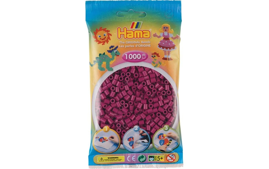 Hama Perles à repasser Midi Prune, 1000 pièces