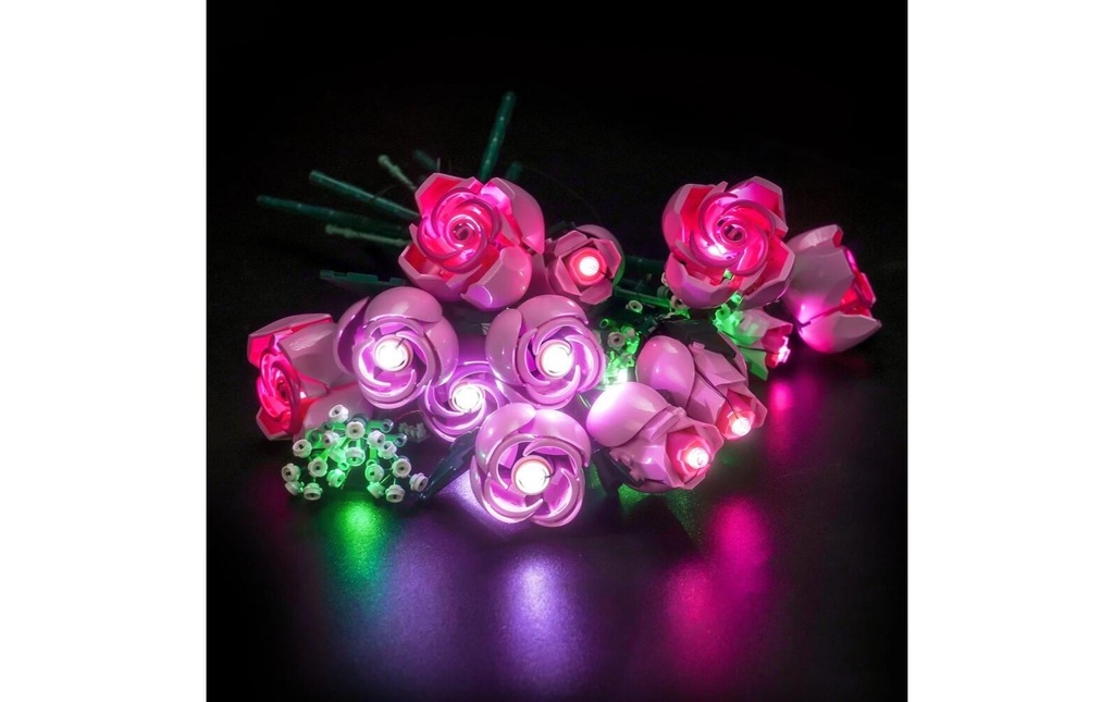 BrickBling Lumières-LED pour LEGO® 10374 Bouquet de roses roses