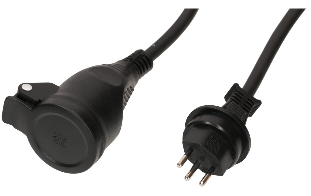 Max Hauri Rallonge IP55 N07 V3-F3G1.5 20m noir type 13 / type 13