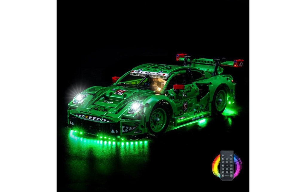 BrickBling Lumières-LED pour LEGO® 42224 Porsche 911 GT3 R REXY