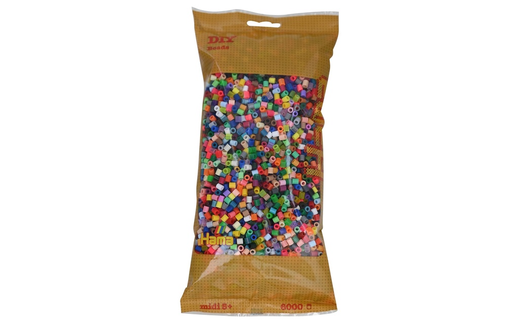 Hama Perles à repasser Midi Multicolore, 6000 pièces