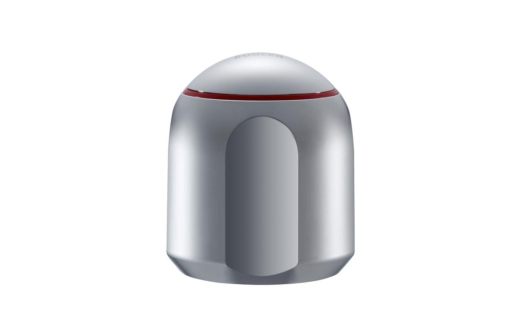 Laufen Poignée enfichable rouge eau chaude / chromé rond