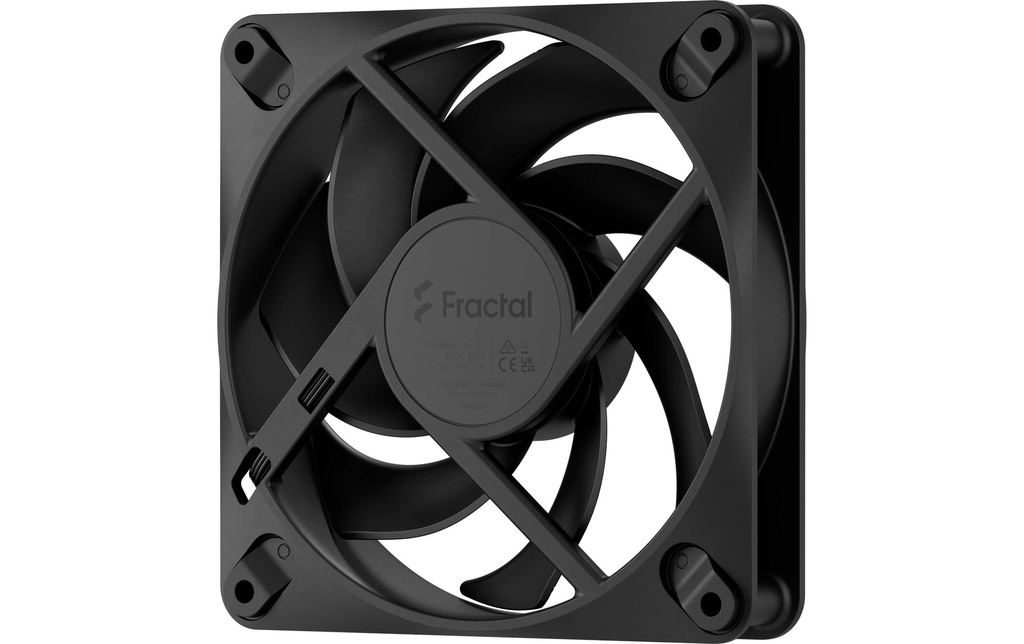 Fractal Design Ventilateur PC Dynamic 3 120 mm Noir