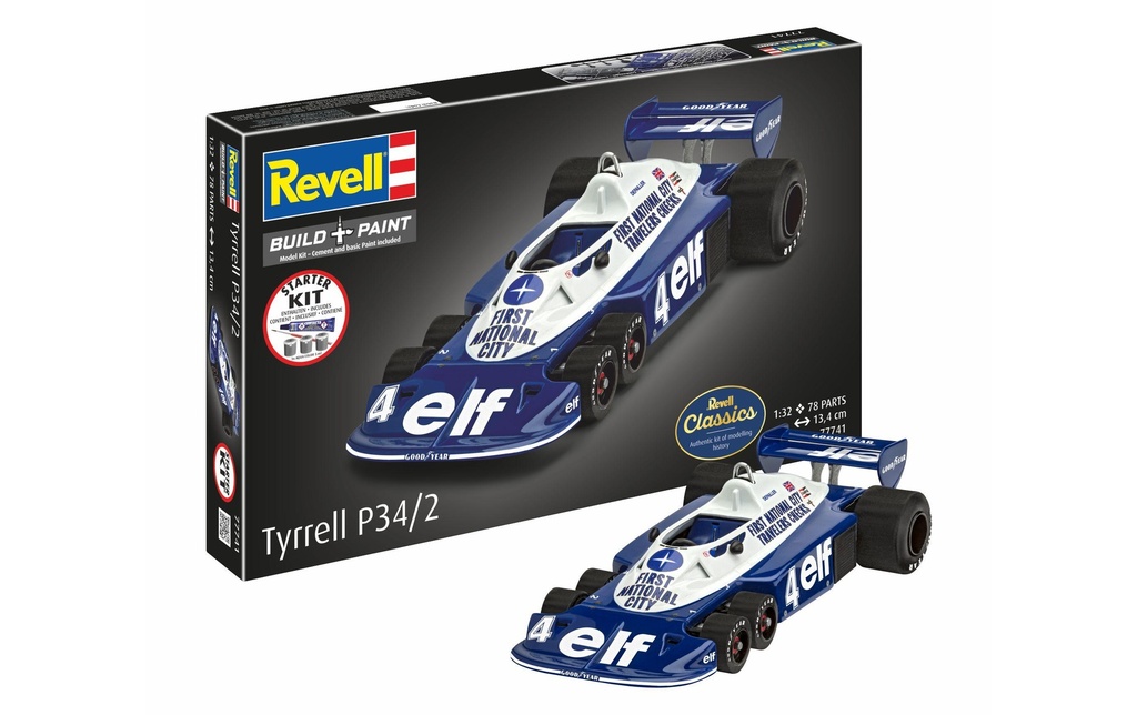 Revell Kit de démarrage Tyrrell P34/2 6-Wheeler 1:32