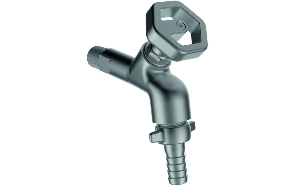 Laufen Robinet de jardin Laiton chromé avec volant