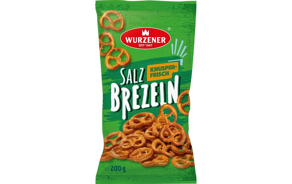 Wurzener Wurzener Bretzels salés 200g légèrement salé et croustillant 200 g