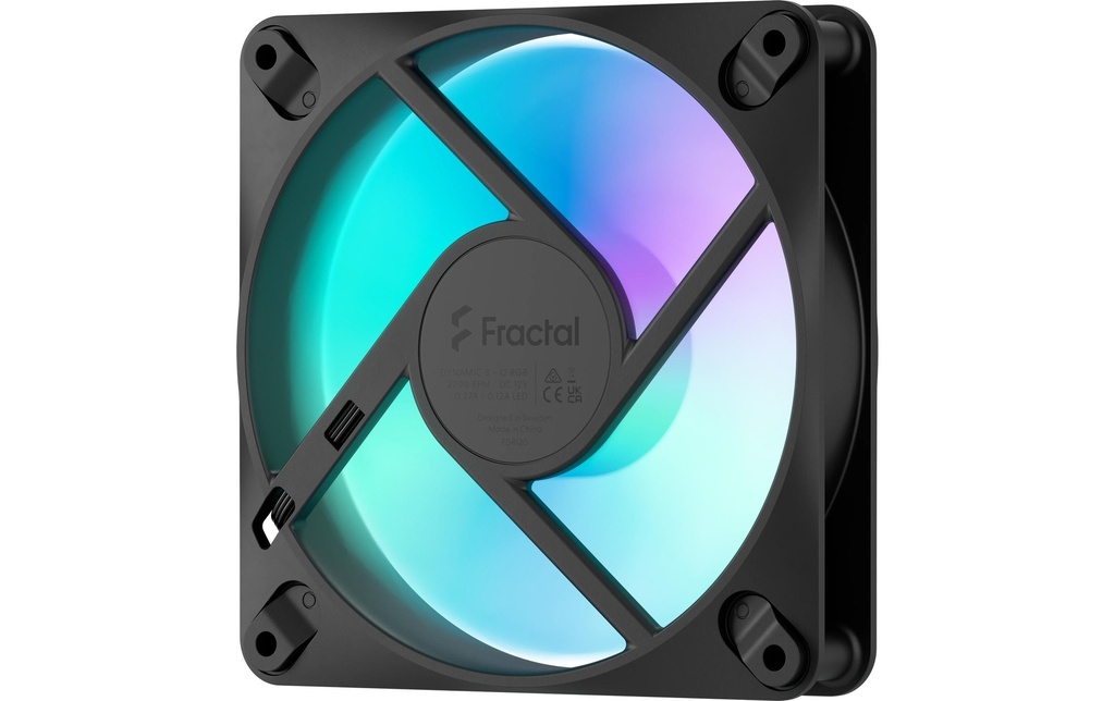 Fractal Design Dynamic 3 120 mm, noir