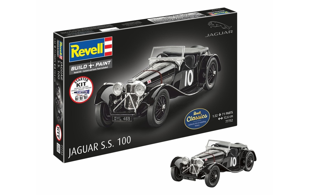 Revell Kit de démarrage Jaguar SS 100 1:32