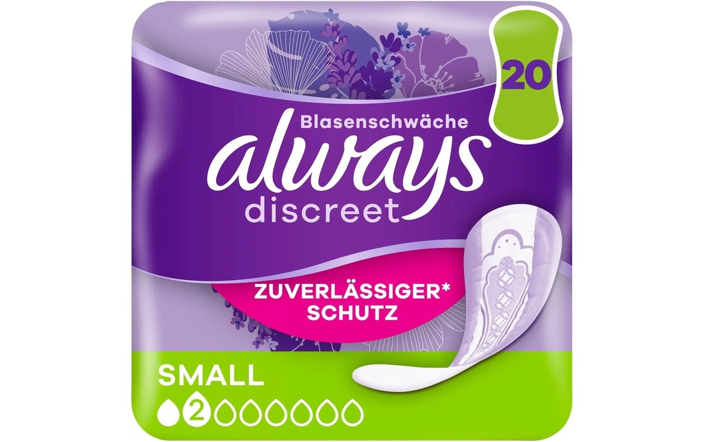 Always Serviette hygiénique Protections Discreet Small 20 Pièce/s