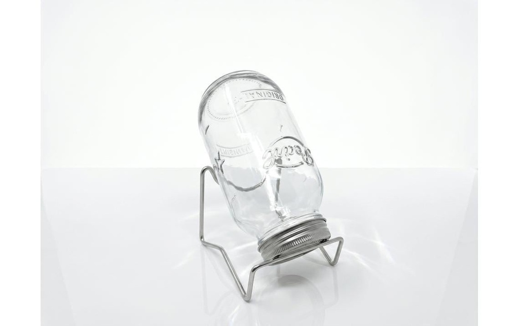 Gorilla Gardening Pot à germes 500 ml avec support en acier inoxydable et graines