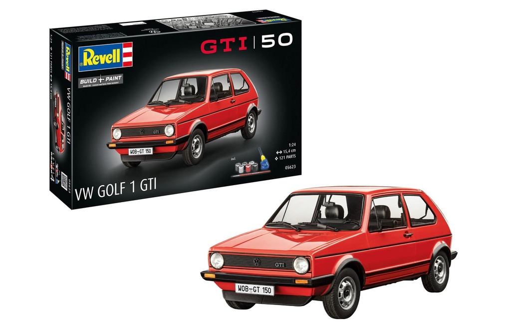 Revell Coffret cadeau 50 ans de la VW Golf 1 GTi 1:24