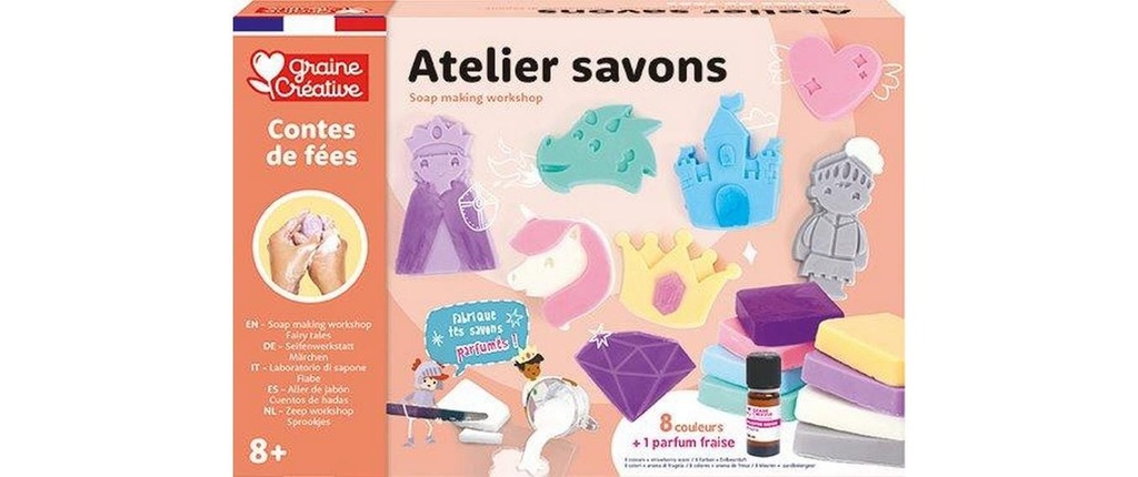 Graine Créative Graine Créative Atelier Savon Conte de Fées Glycérine Fraise
