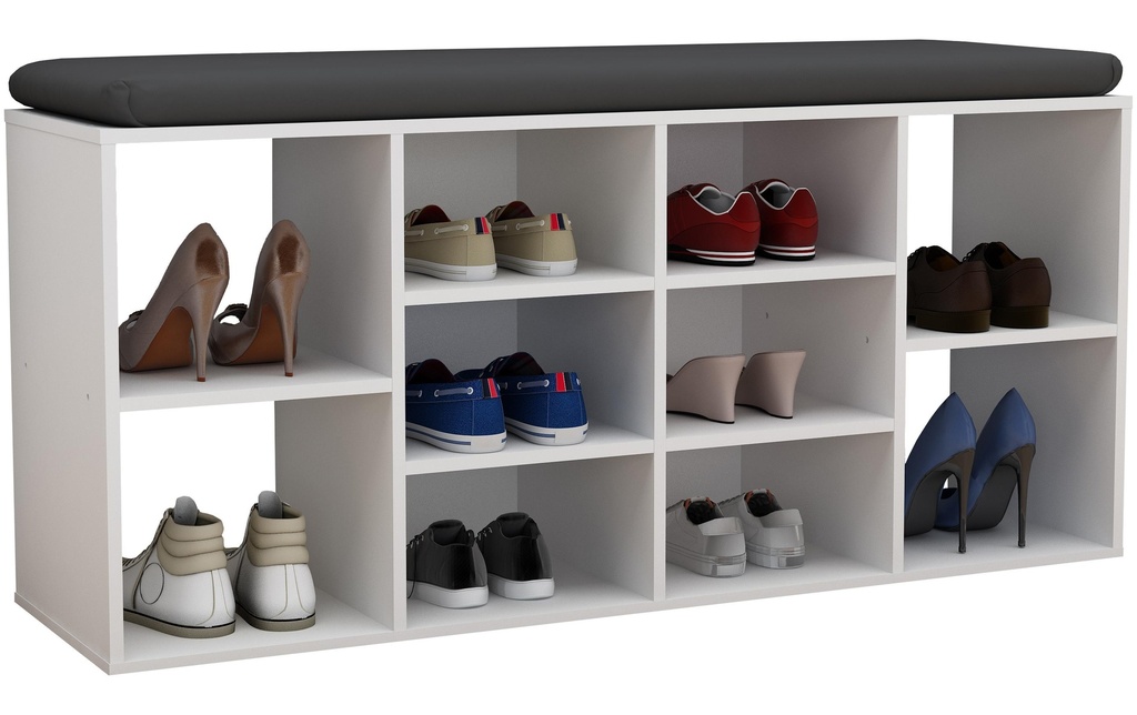 VCM Organiseur à chaussures Hinsol S 104 x 50 cm, blanc