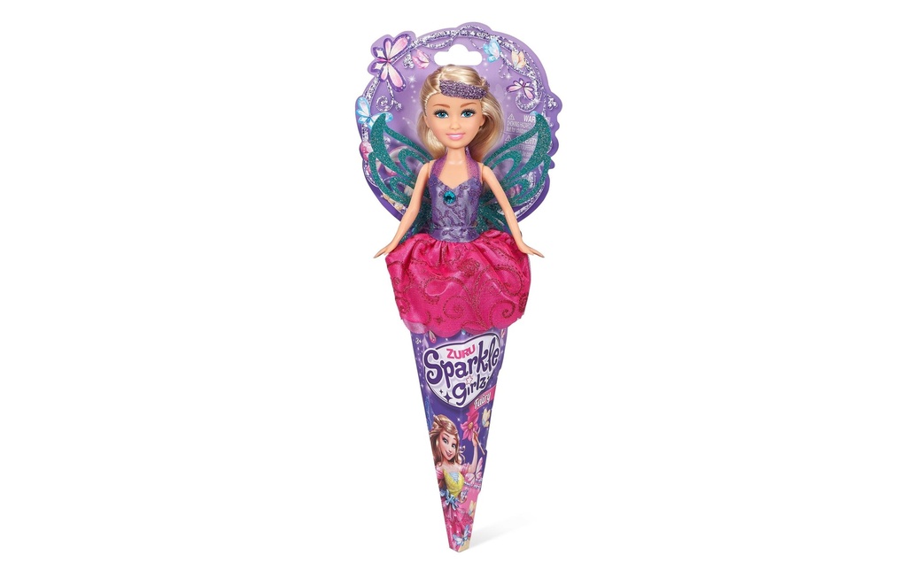 Zuru Poupée Sparkle Girlz Fée Princesse des fées mobile avec des ailes
