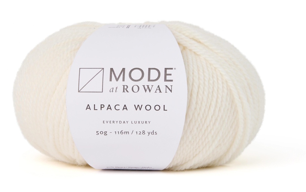 Mode at Rowan Laine Laine d'alpaga 50 g, 116 m, blanc
