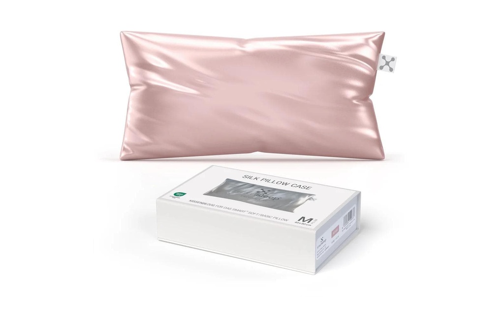 Smartsleep Taie d’oreiller Soie 40 x 80 cm, Rose