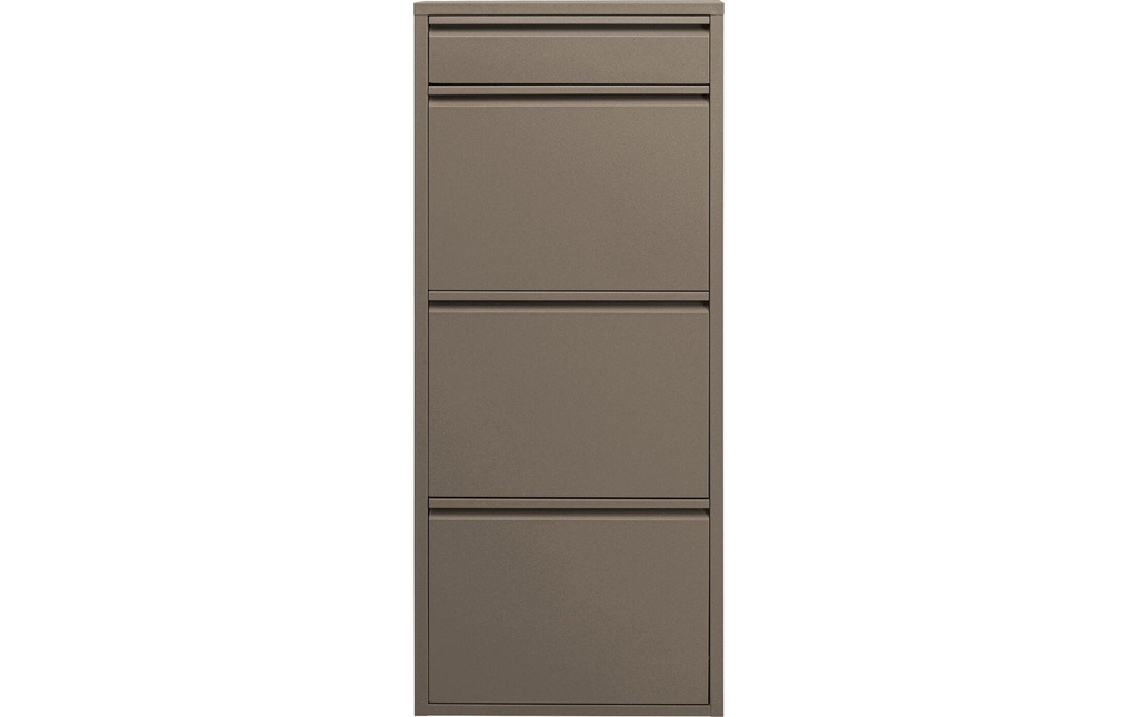 Kare Armoire à chaussures Caruso 3 Plus 1, Taupe