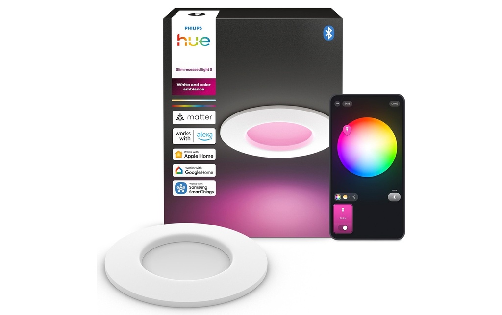 Philips Hue Plafonnier WCA Slim Recessed Light S Blanc