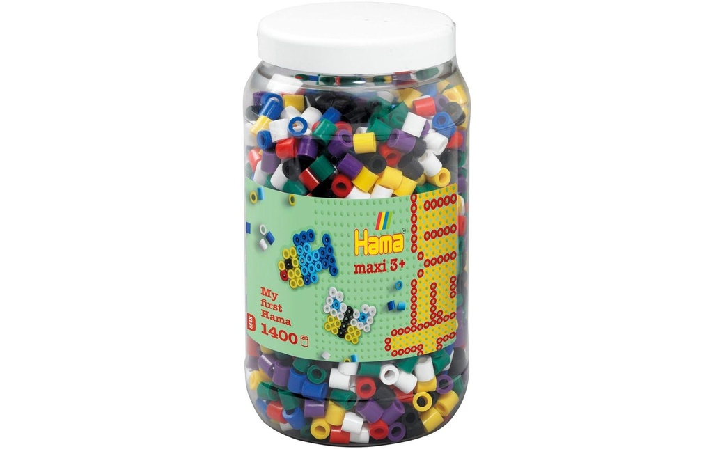 Hama Perles à repasser Maxi Mélange d'aplats, 1400 pièces