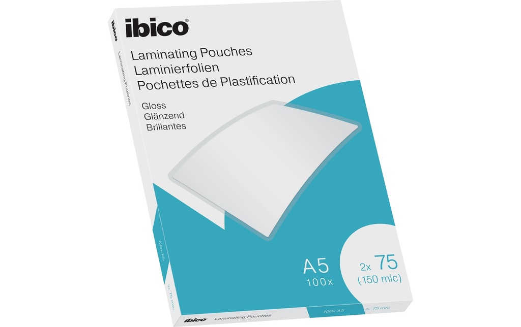 IBICO Poches à laminer A5 75 mic (100 pces)