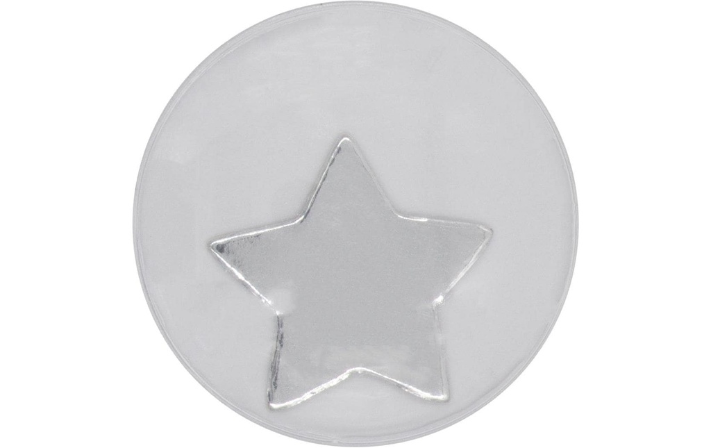 Glorex Yeux branlants étoile argent 35 mm