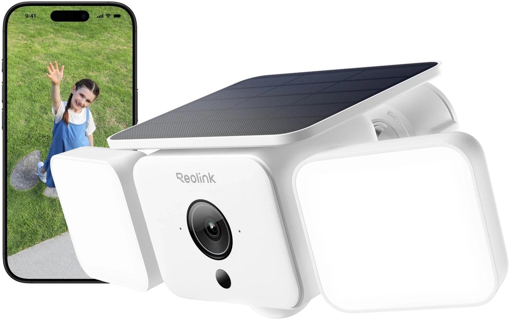 Reolink Caméra réseau Floodlight Cam F310B Extérieur, solaire, blanc