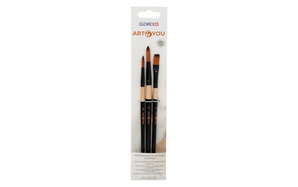 Glorex Pinceau Glorex Synthetic 3 Pièce/s