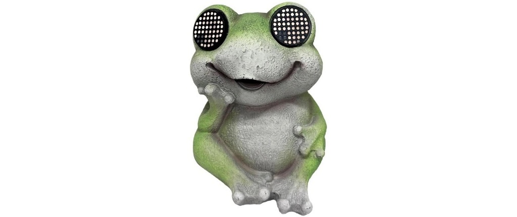 Dameco Éclairage de jardin Grenouille solaire