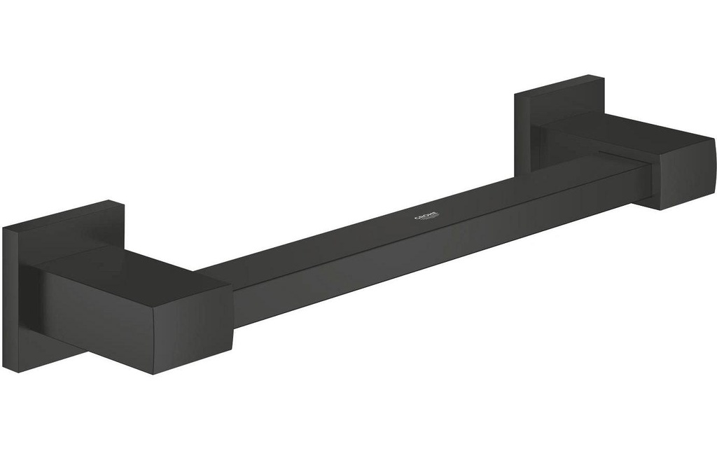 GROHE Poignée de baignoire Start Cube Métal noir mat 354 mm