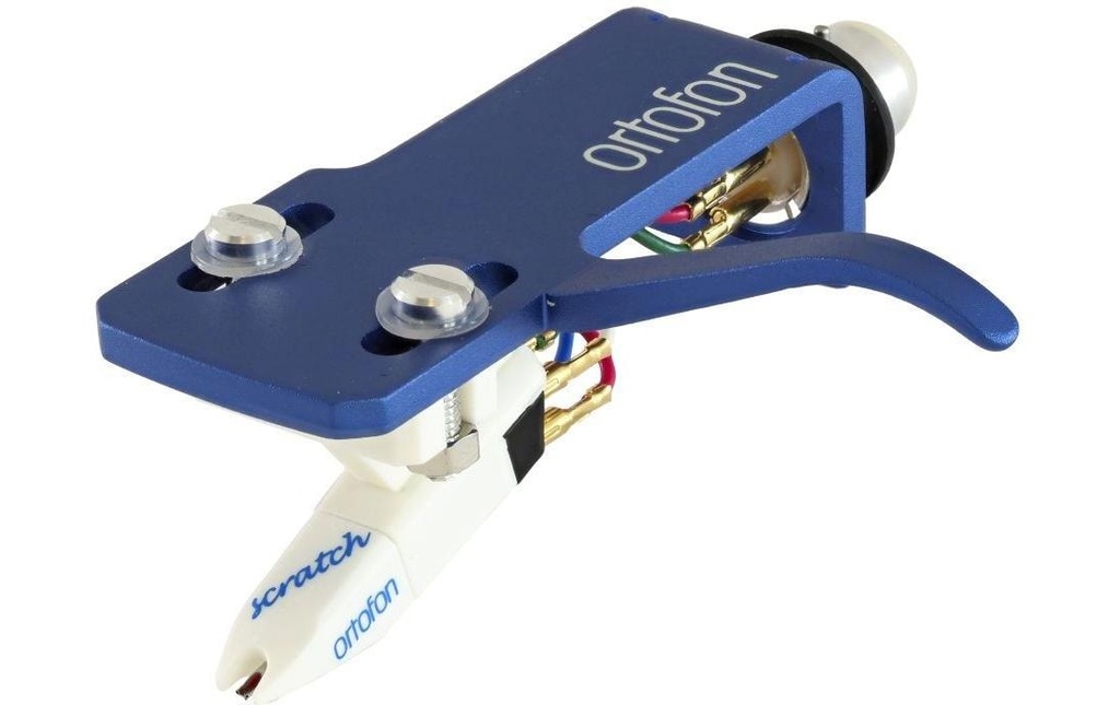 Ortofon Tête de lecture OM Scratch White auf SH-4 Blue