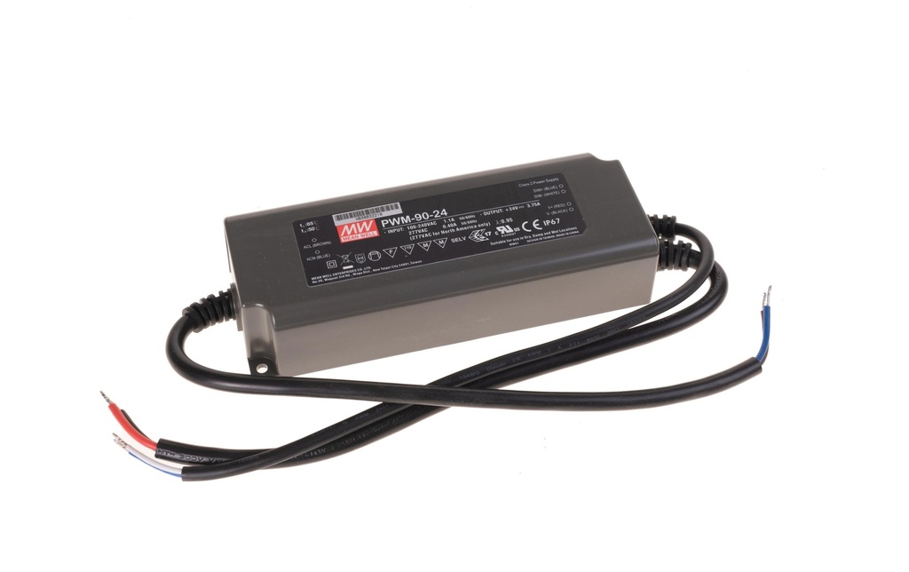 MeanWell Blocs d’alimentation de pilote de LED  90 W, 24 V