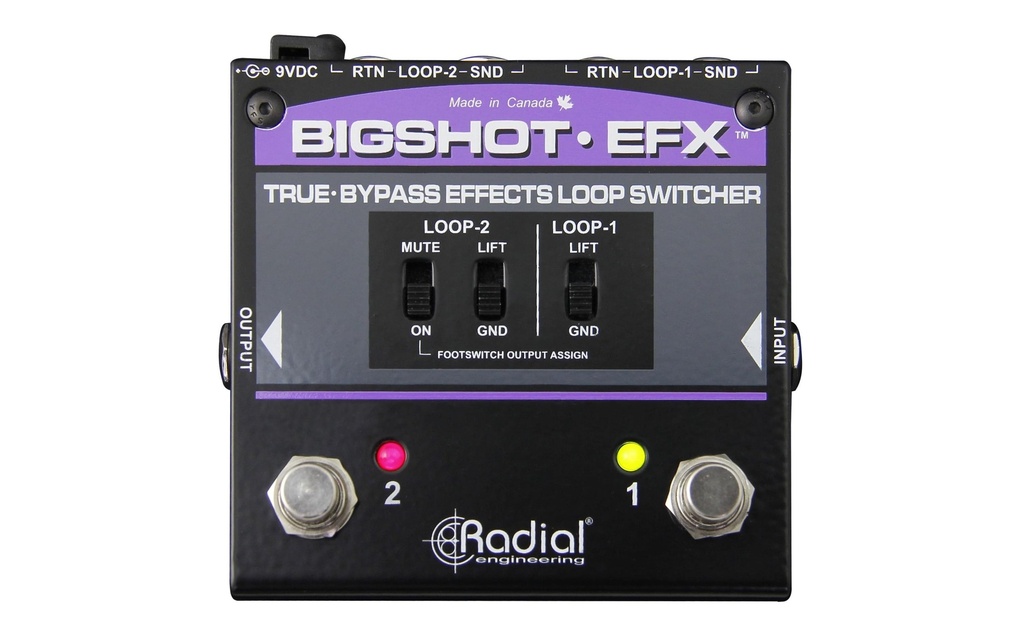 Radial Big Shot EFX REV2 True-Bypass