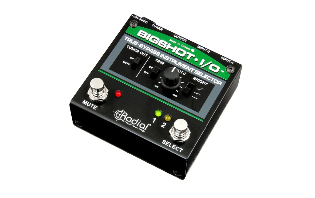 Radial BigShot i/o Commutateur d'instrument Pédale True Bypass A/B
