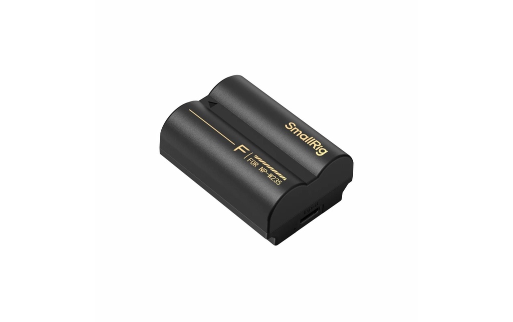 Smallrig Batterie pour Appareils photo numérique 6096 NP-W235 Fonction de charge USB-C, 2600 mAh