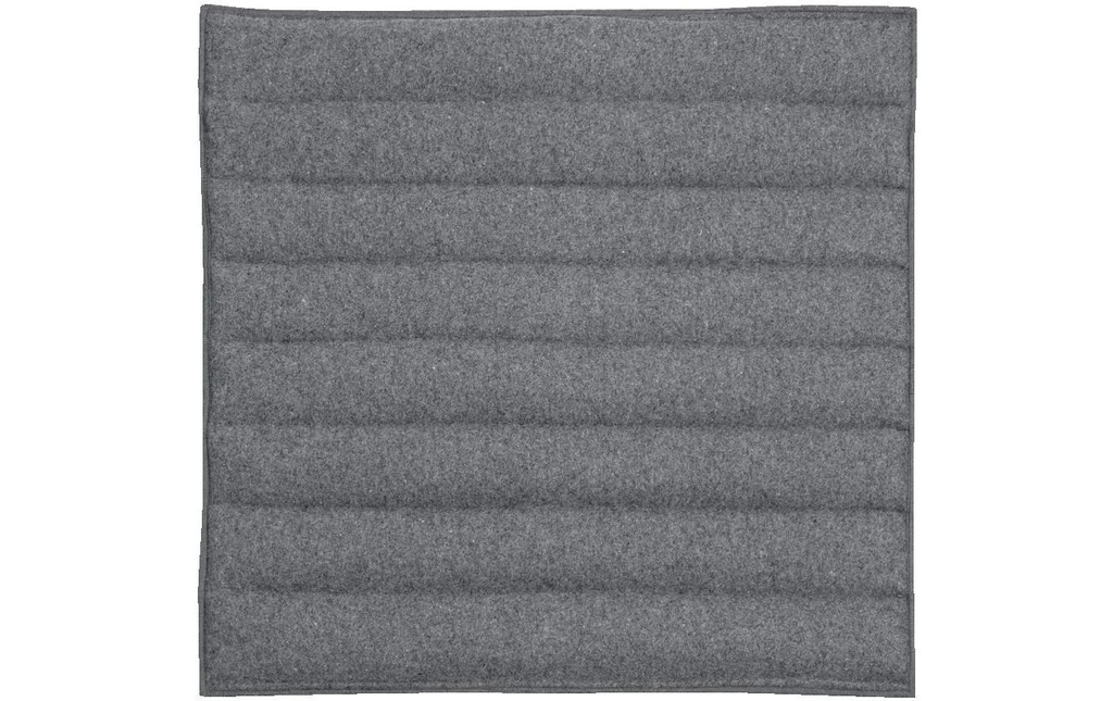 pad Coussin d’assise Lamu Gris clair, 40 x 40 x 2 cm