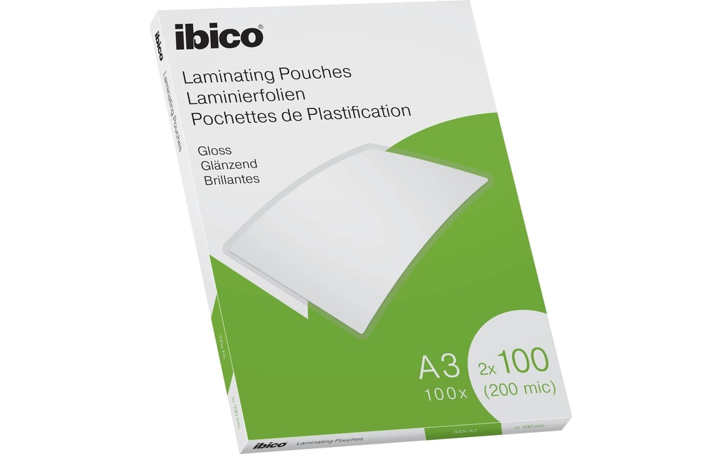IBICO Poches à laminer A3 100 mic (100 pces)