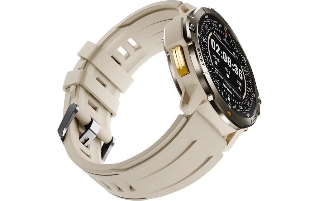 HiFuture Vortex Écran HD 1,46 pouces, GPS, plus de 100 modes sportifs, Latte