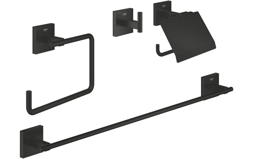GROHE Démarrer le Cube Métal 4 pièces noir mat