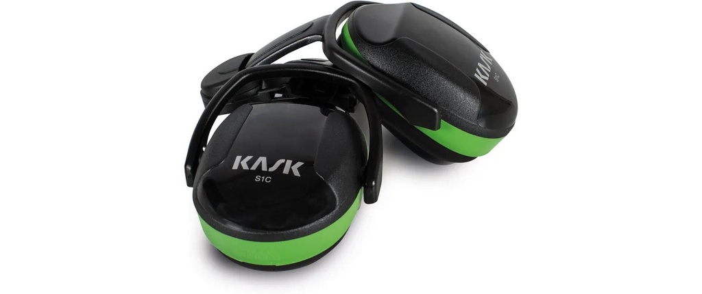 Kask Protection auditive SC1 pour fixation sur casque Vert Noir