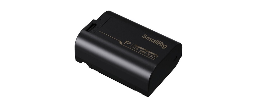 Smallrig Batterie pour Appareils photo numérique DMW-BLK22 avec fonction de charge USB-C