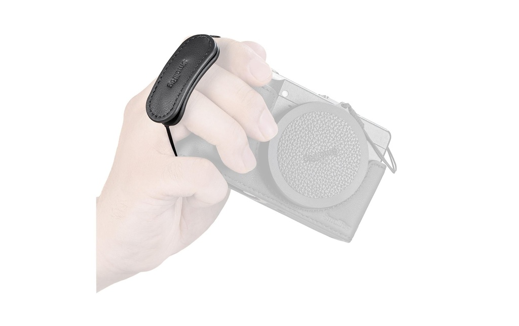 Smallrig Dragonne pour appareil photo Cuir véritable noir