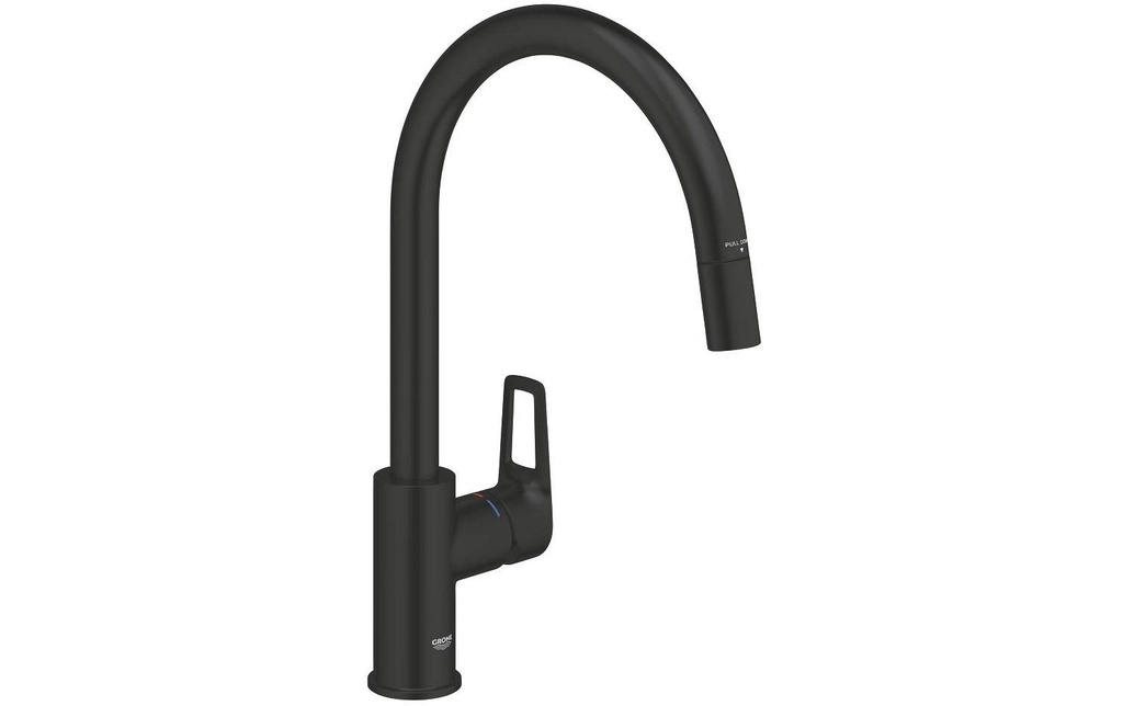 GROHE Démarrer la boucle Goulot en C Pivotant Extensible Noir mat